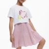 2-in-1 jurk met hartjes