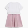 2-in-1 jurk met hartjes