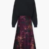 2-in-1 midi-jurk