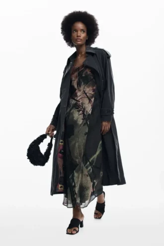 Abstracte midi-jurk