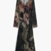 Abstracte midi-jurk