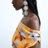 Asymmetrische bloemenjurk