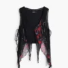 Asymmetrische chiffonblouse