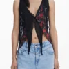 Asymmetrische chiffonblouse