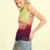 Asymmetrische denim rok