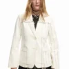 Asymmetrische gestreepte Blazer