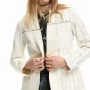 Asymmetrische gestreepte Blazer