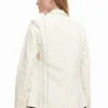 Asymmetrische gestreepte Blazer