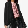 Asymmetrische jas van 100% leer Masha Popova