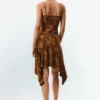 Asymmetrische jurk met bandjes