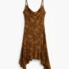 Asymmetrische jurk met bandjes