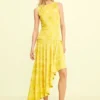 Asymmetrische jurk met print
