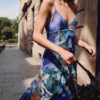 Asymmetrische jurk met print