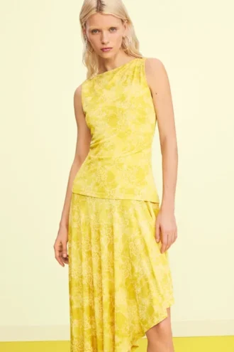 Asymmetrische jurk met print
