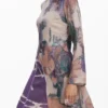 Asymmetrische jurk met print