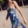 Asymmetrische jurk met print
