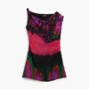 Asymmetrische jurk ontworpen door Christian Lacroix