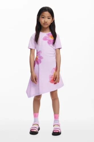 Asymmetrische korte jurk