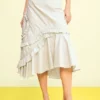 Asymmetrische midi-rok