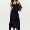 Asymmetrische mouwloze jurk