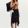 Asymmetrische rok met print