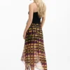 Asymmetrische rok met print