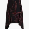 Asymmetrische rok met print