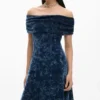 Asymmetrische tie-dye jurk