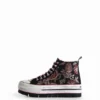 Aziatische Patchwork hoge platform Sneakers