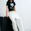 Baggy broek met knopen