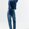 Ballonjeans met naden