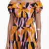Bardot-jurk met ruches