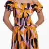 Bardot-jurk met ruches