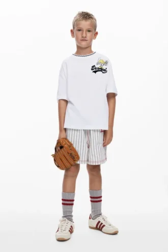 Baseball T-shirt met korte mouwen