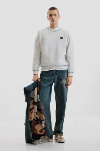 Basic gebreid sweatshirt