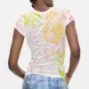 Bedrukt gebreid T-shirt