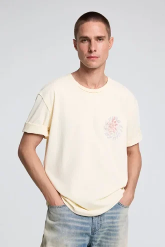 Bedrukt katoen T-shirt