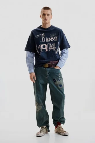 Bedrukt sweatshirt met lange mouwen