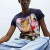 Bedrukt T-shirt 100% katoen