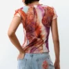 Bedrukt T-shirt met korte mouwen