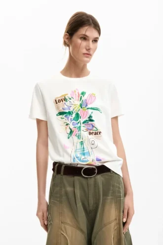 Bedrukt T-shirt Vase