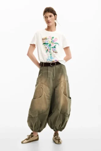 Bedrukt T-shirt Vase