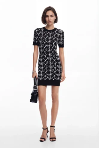 Bedrukte mini-jurk M. Christian Lacroix