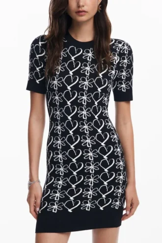 Bedrukte mini-jurk M. Christian Lacroix