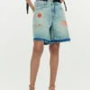 Bermuda’s van bedrukt denim