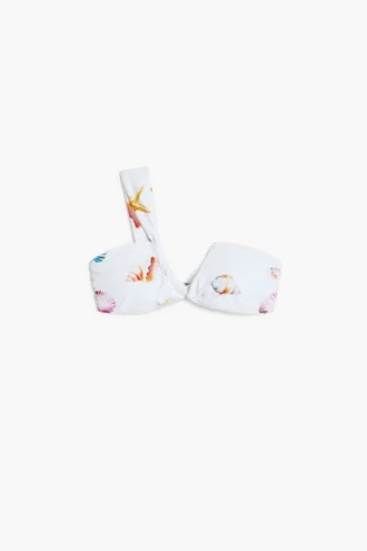 Bikinitop met schelpenprint