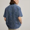 Blauw geruit overhemd