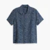Blauw geruit overhemd