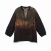 Blouse met 3/4 mouwen en print