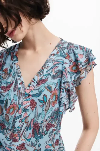 Blouse met bloemenprint